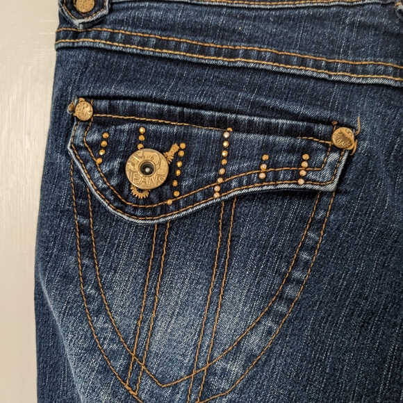 South Pole Dark Wash Cropped Jeans - Picture 5 of 7